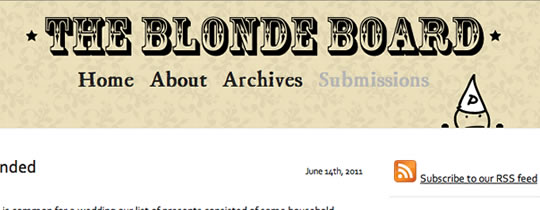 The Blonde Board